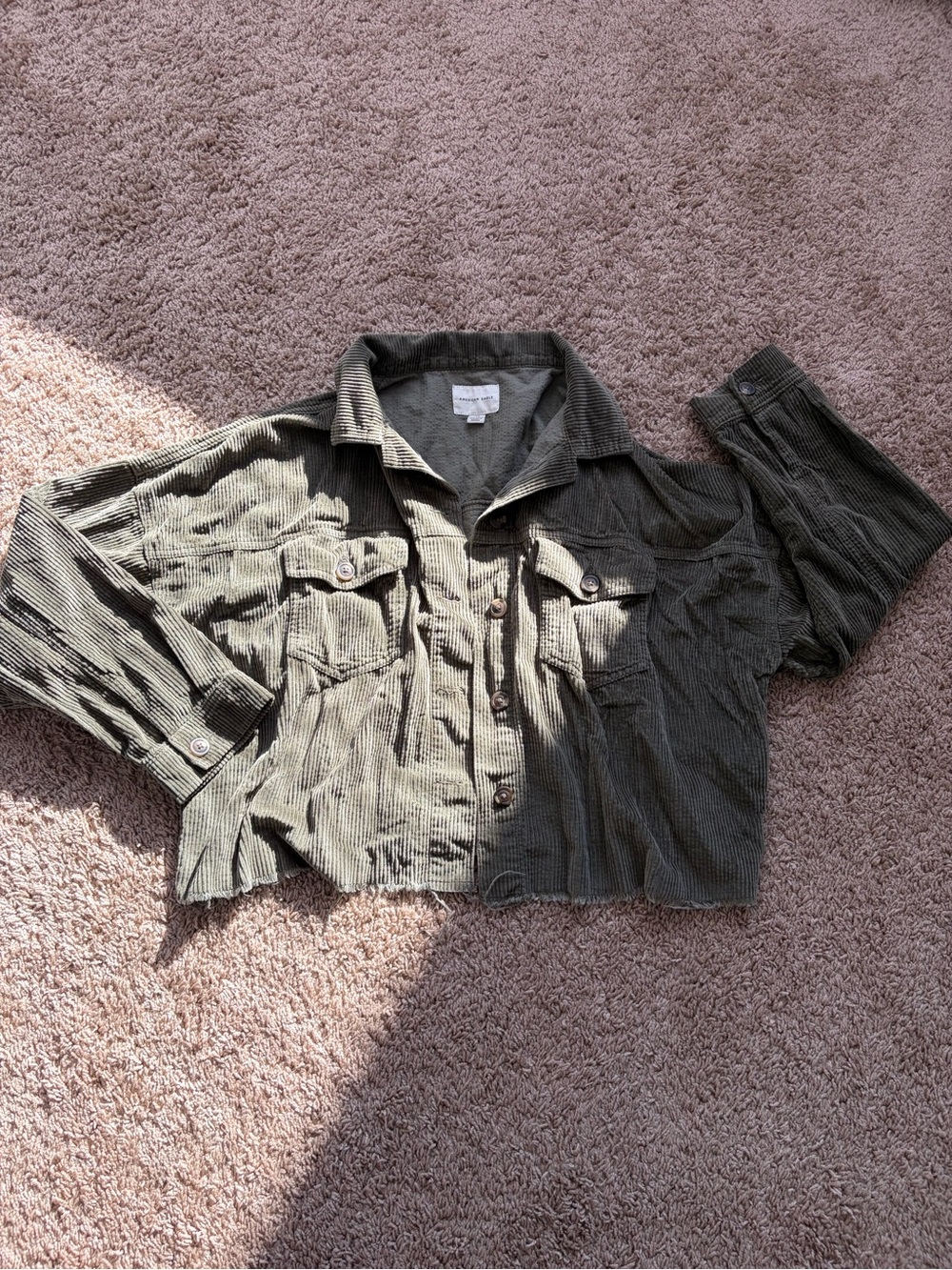 Women’s American Eagle Olive Green Corduroy Jacket